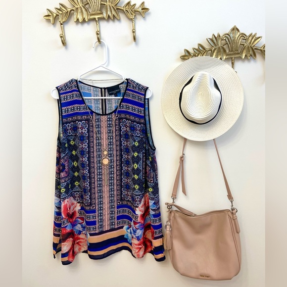 Anthropologie Cynthia Rowley 1X sleeveless shabby chic - Picture 1 of 5